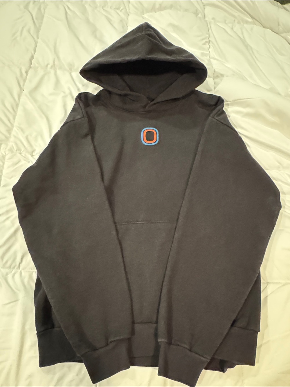 Overtime NYC Black Pullover Hoodie with Center 'O' Logo